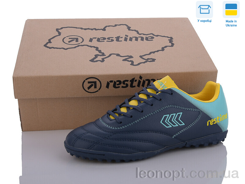 Футбольне взуття Restime DWB24138-1 navy-cyan