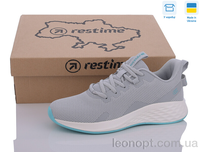 Кросівки Restime EWL24099 grey-lemon