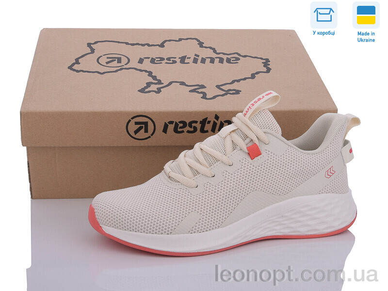 Кросівки Restime EWL24099 beige-fucshia