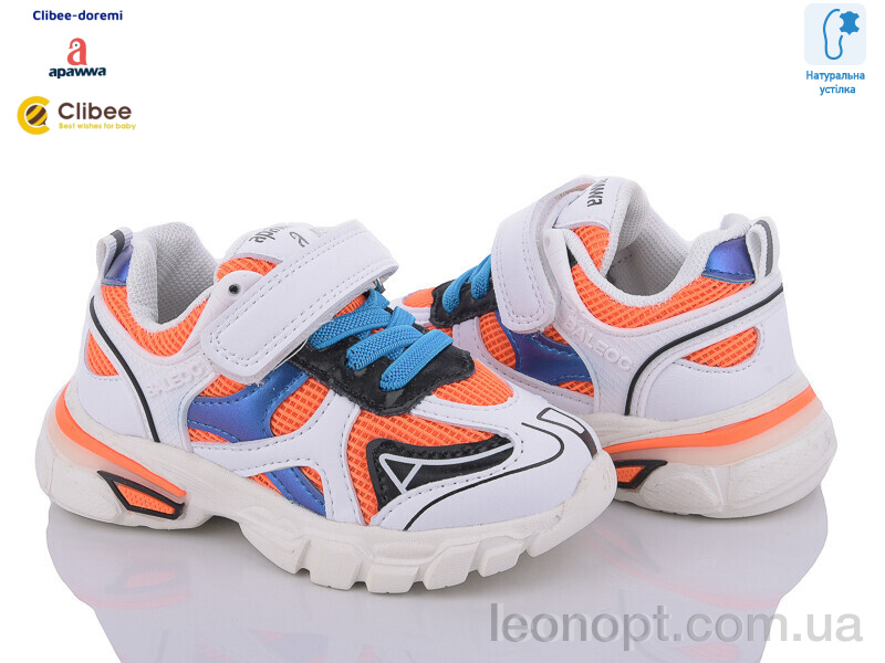 Кросівки Clibee-Doremi TC63 white-orange