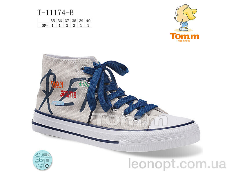 Кеды TOM.M T-11174-B