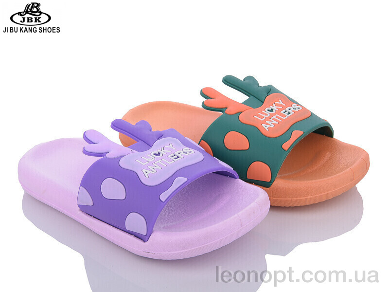 Шльопанці Jibukang 758 lilac-orange mix