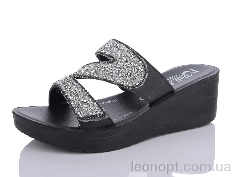 Шльопанці Sali-2 0980 black-silver