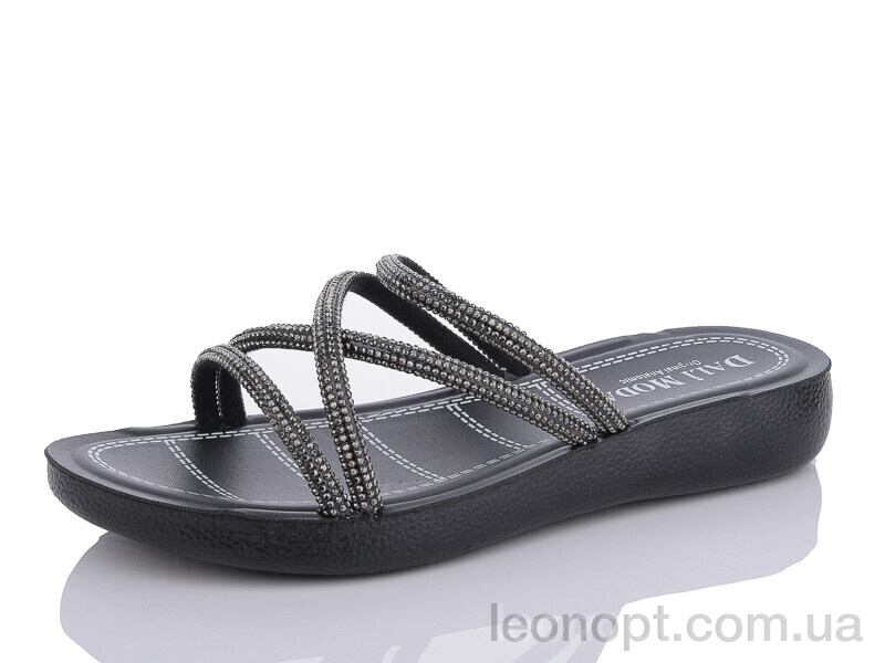 Шлепки Sali-2 8127 black-silver