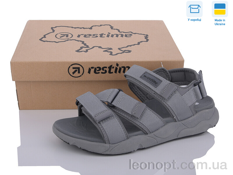 Сандалі Restime YML24110 d.grey