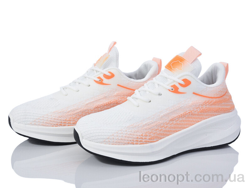 Кроссовки Violeta 176-33 white-orange
