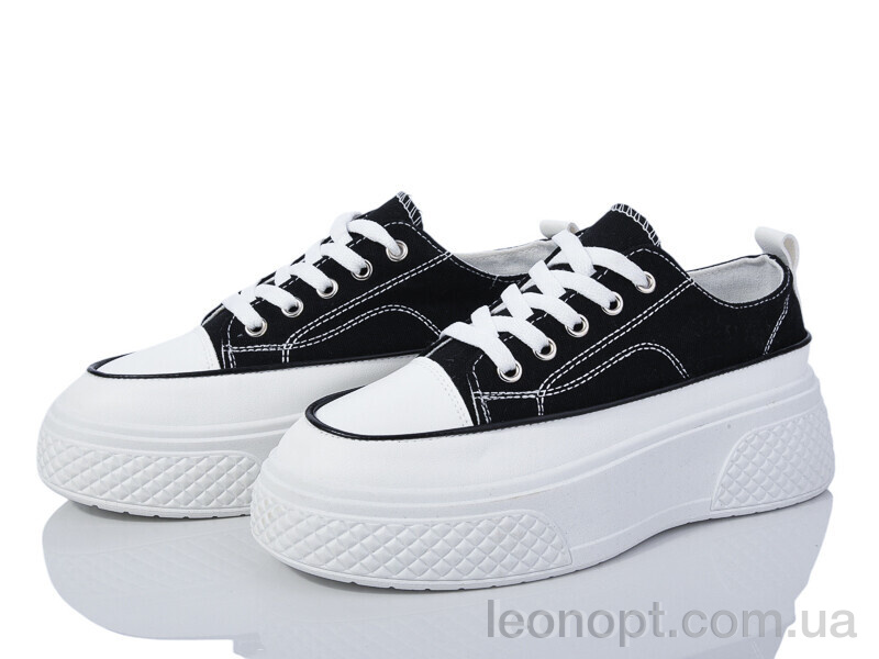 Кеди Violeta 182-39 black-white
