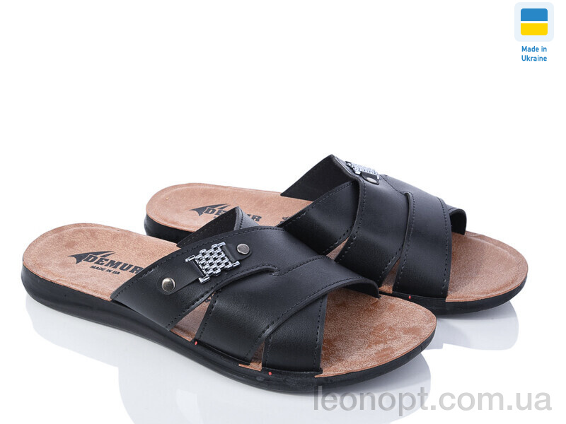Шльопанці DeMur 6007-1 black
