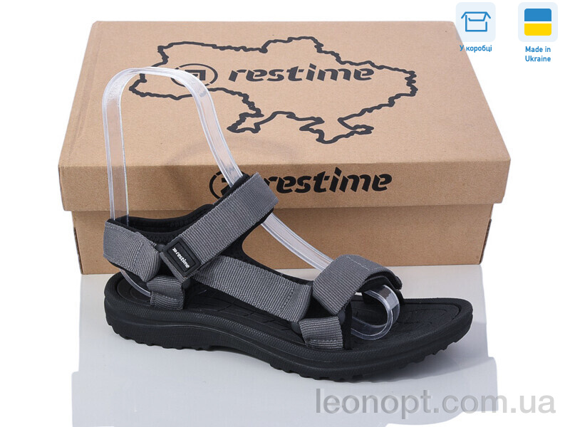 Сандалі Restime MWL22222 D.GREY