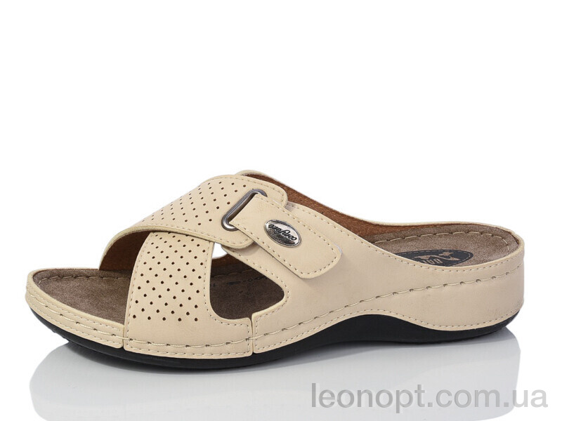 Шлепки Sali-2 D106 beige
