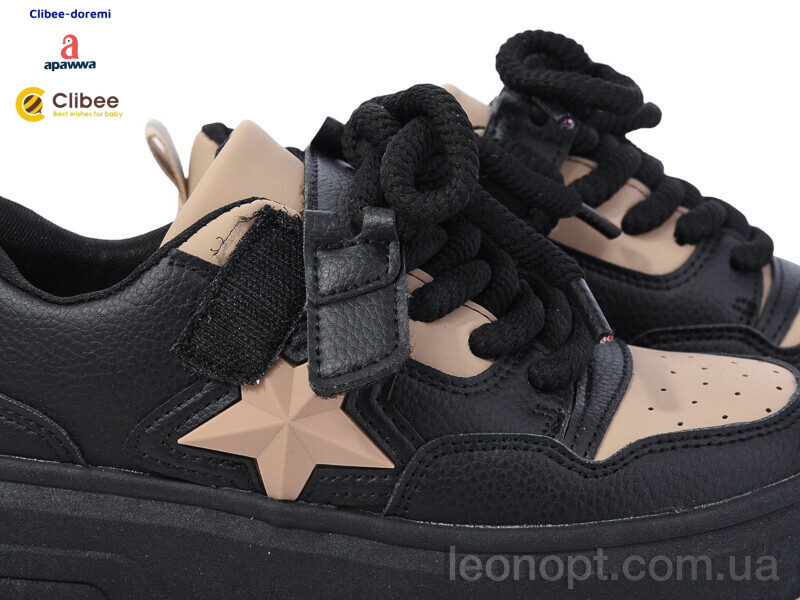 Кросівки Clibee-Doremi LC120 black-khaki