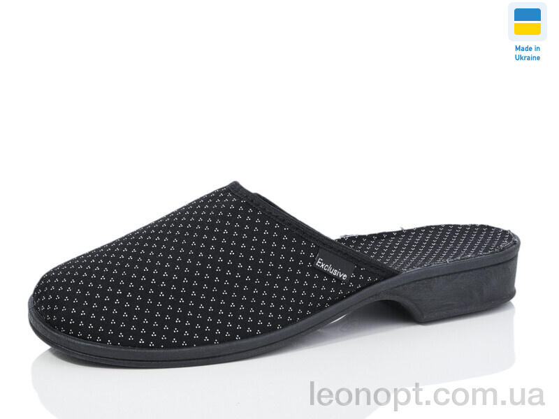 Капці Lot Shoes Б/з каблук чорний