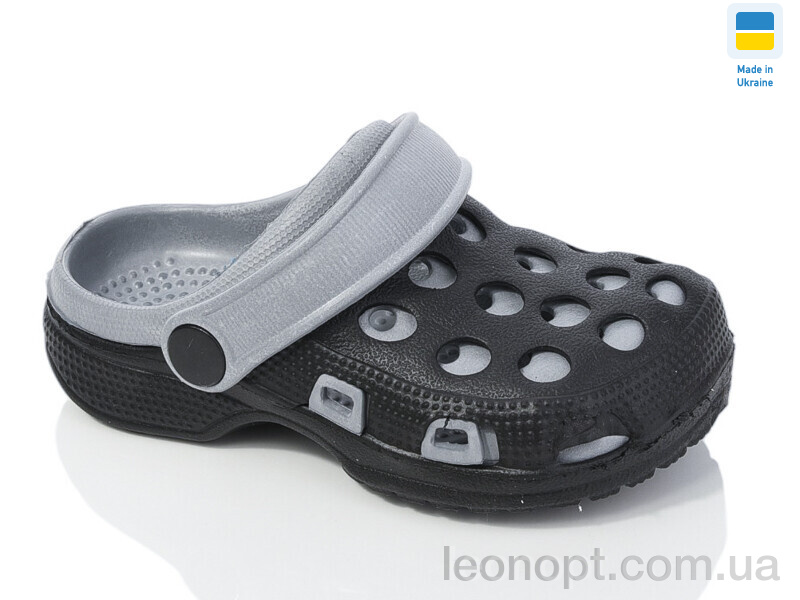 Крокси Lot Shoes H7 чорно-сірий