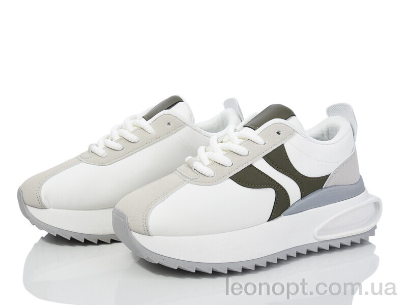 Кроссовки Violeta 136-36-1 white-green
