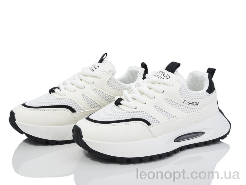 Кроссовки Violeta 176-43-4 white-black
