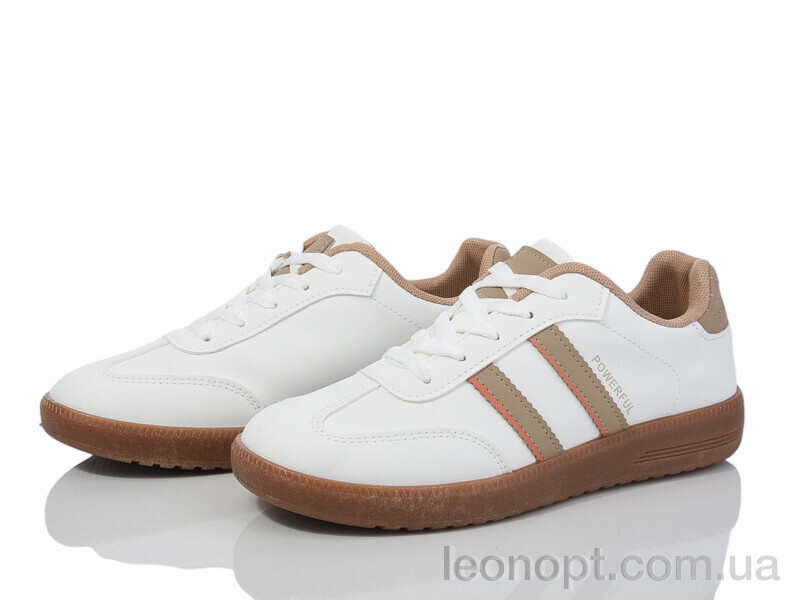 Кроссовки Violeta 172-47-3 white-khaki