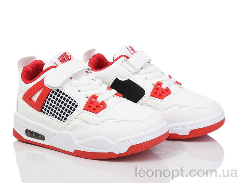 Кроссовки Ok Shoes 1101 white-red