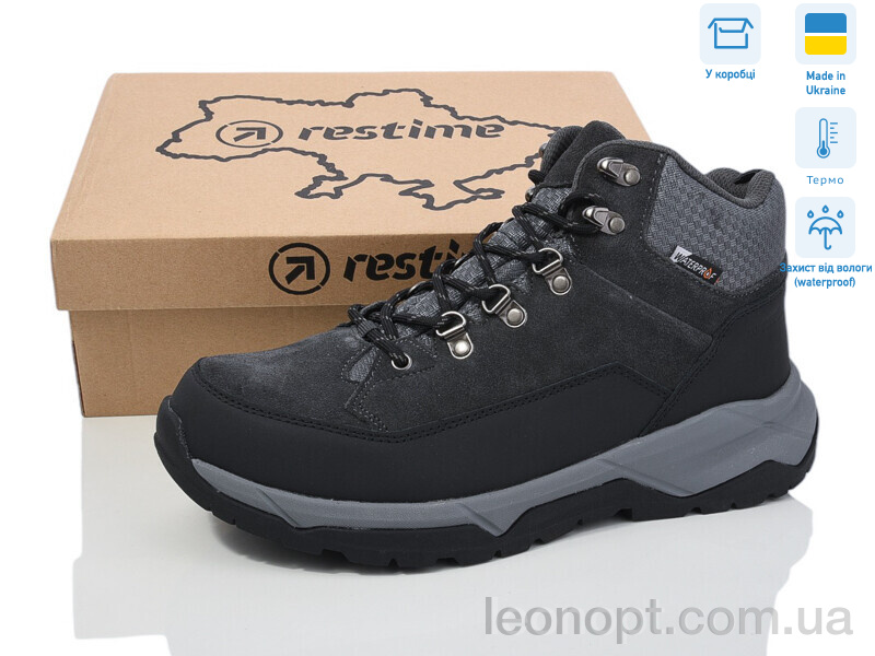 Черевики Restime VMZ24277 grey термо