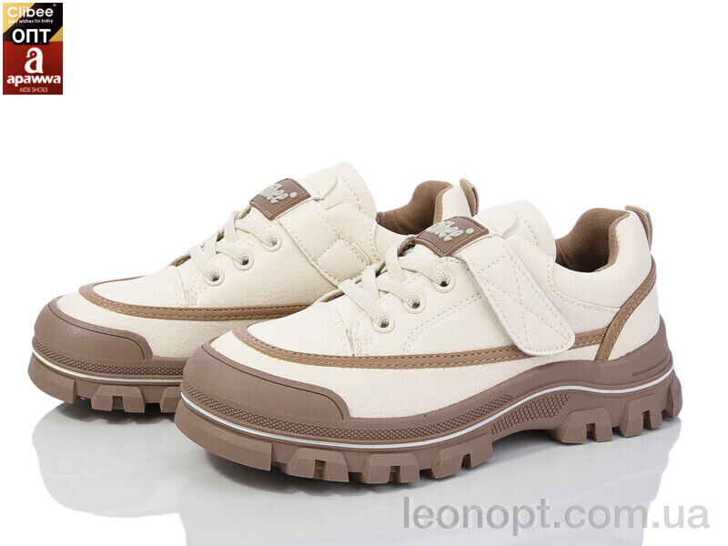 Кроссовки Clibee LC101 beige-khaki
