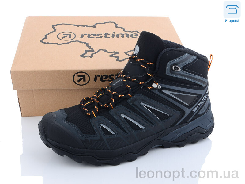 Черевики Restime AM023907 black-grey