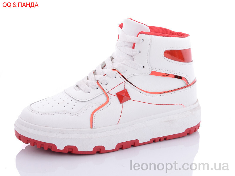 Кросівки QQ shoes BK72 white-red
