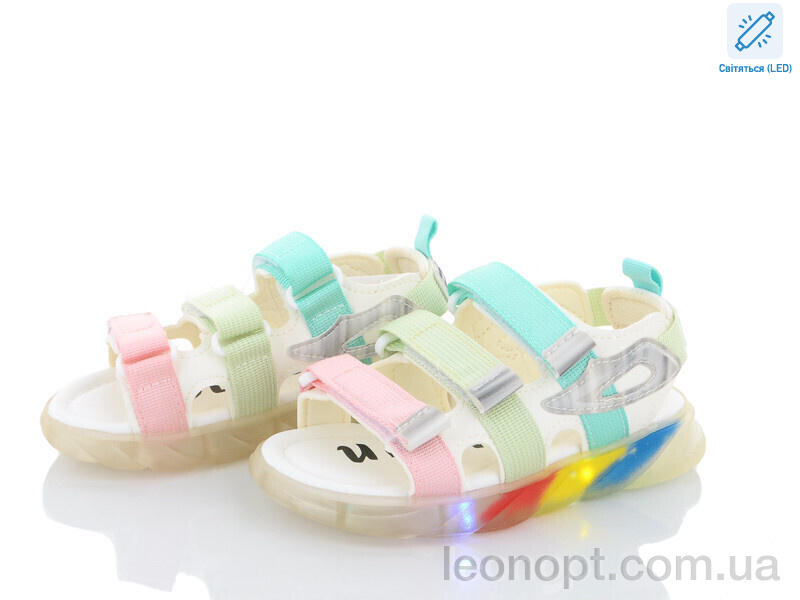 Босоніжки Violeta DL48(CB17122) pink-green LED