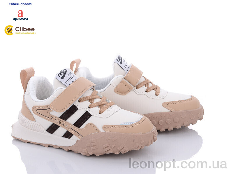 Кросівки Clibee-Doremi LC903 khaki-white
