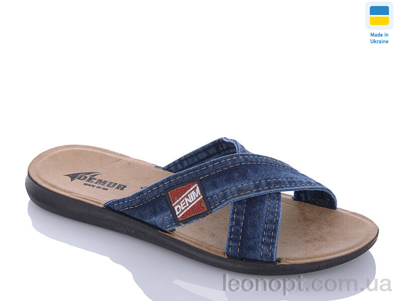 Шлепки DeMur MD3134 синій батал