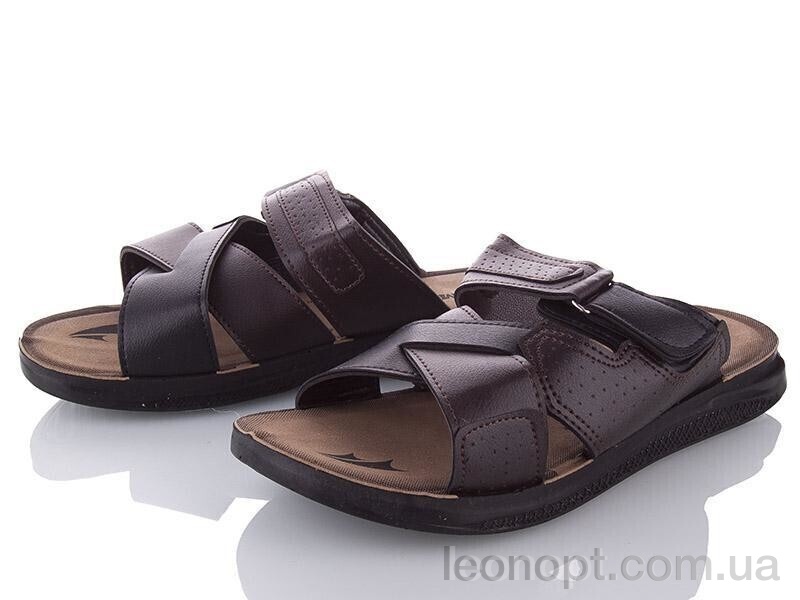 Шльопанці DeMur MKB6118 black-brown