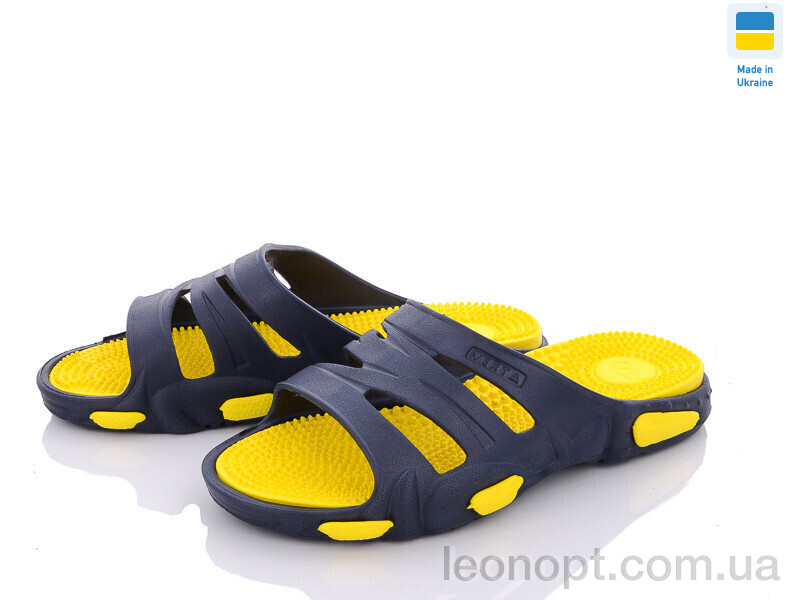 Шльопанці Golden Lion N16 т.синьо-жовтий