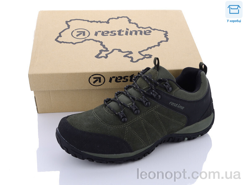 Кросівки Restime PMB23603 khaki-black