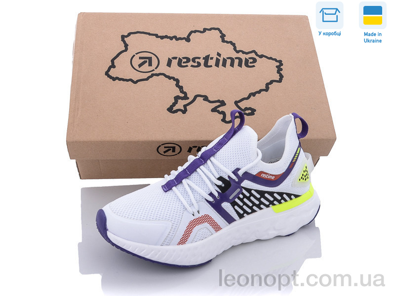 Кросівки Restime SWL22103 white-lime