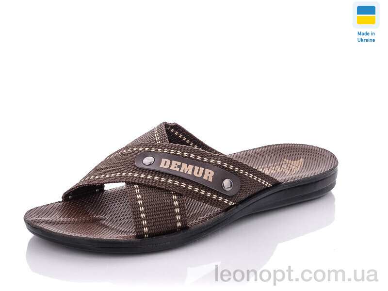 Шлепки DeMur TRK Depart brown-white