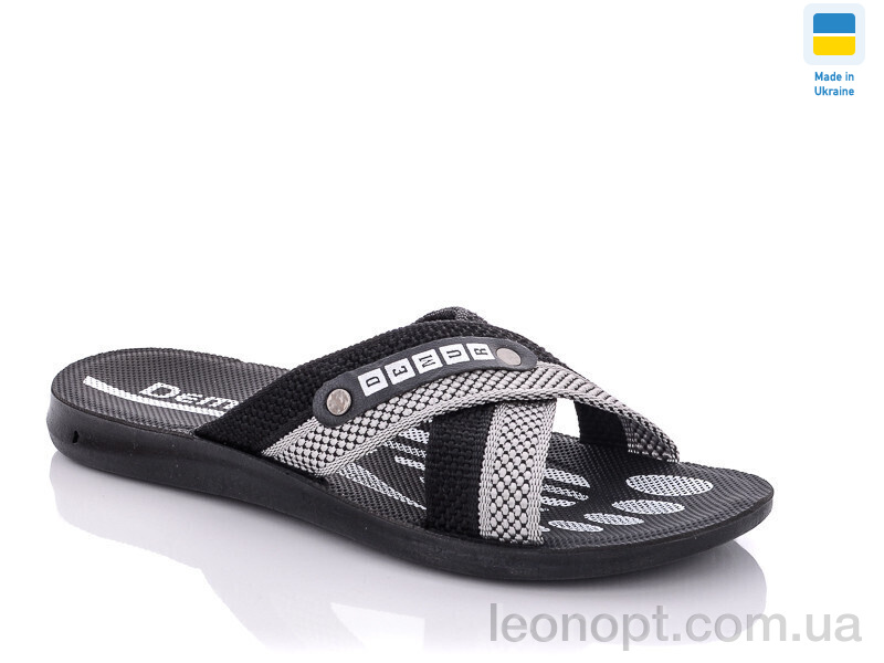 Шлепки DeMur TRK STL black-grey