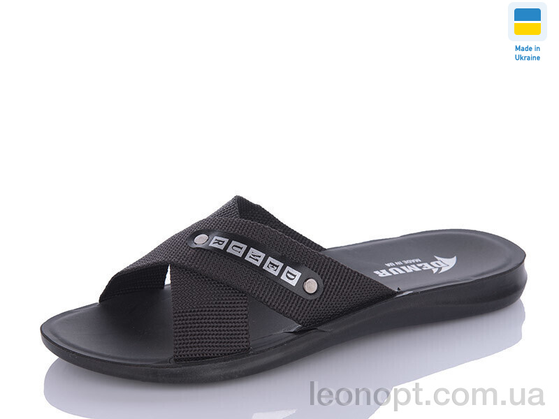 Шльопанці DeMur TRK STL new black