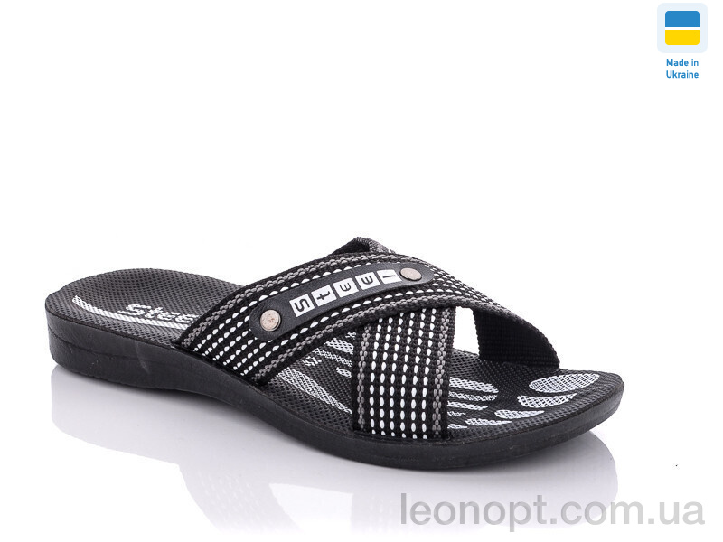 Шльопанці DeMur TRK STL ST black-white