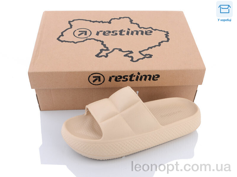 Шльопанці Restime TWL23123 beige