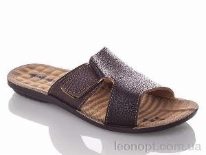 Шльопанці DeMur P5321 black-brown