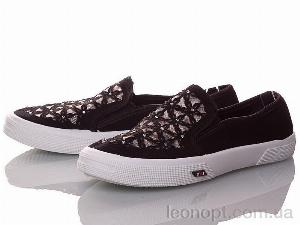 Сліпони DeMur 2850-1 цветы черный