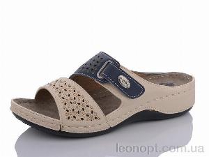 Шльопанці Sali-2 116-3 беж-синій