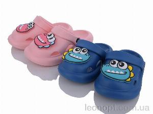 Крокси YZY 308-13 син.+рожев. mix