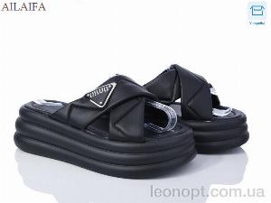 Шльопанці Ailaifa 7019 all black